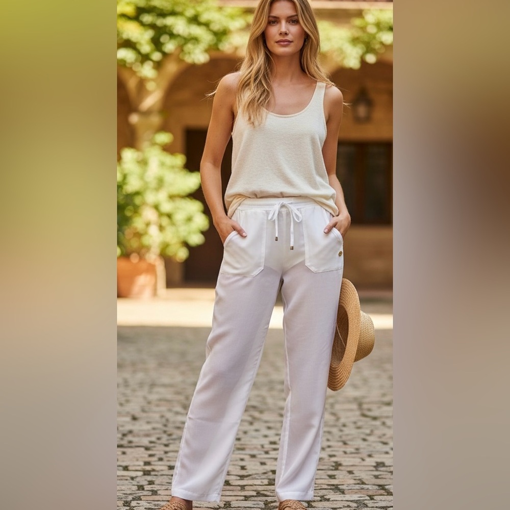 Women's sheer voile resort wear pant